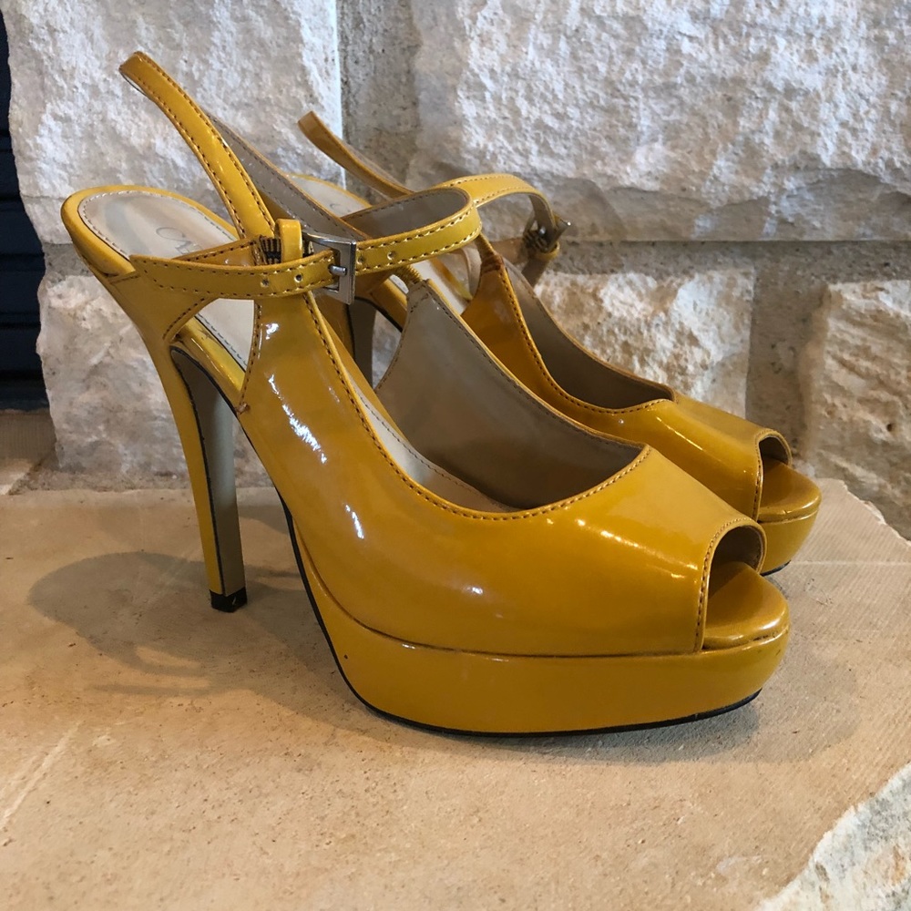 CATO Mustard Yellow Heels